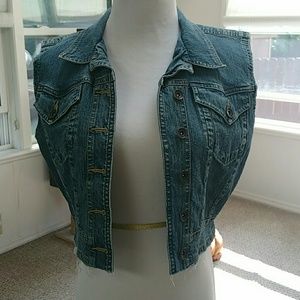 Axcess by Liz Claiborne Denim vest